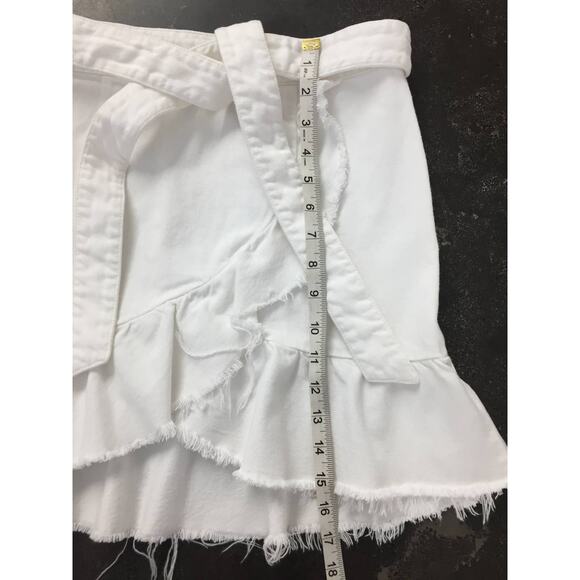Paige White Size Small Nivelle Skirt Fringe Hem Skirt - Picture 4 of 10